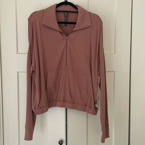 NWT | Vuori sunnyside half zip burnt clay